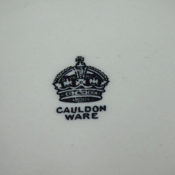 Vintage Cauldon Ware Yellow & Black Octagonal Ceramic Bowl - Picture 6 of 10